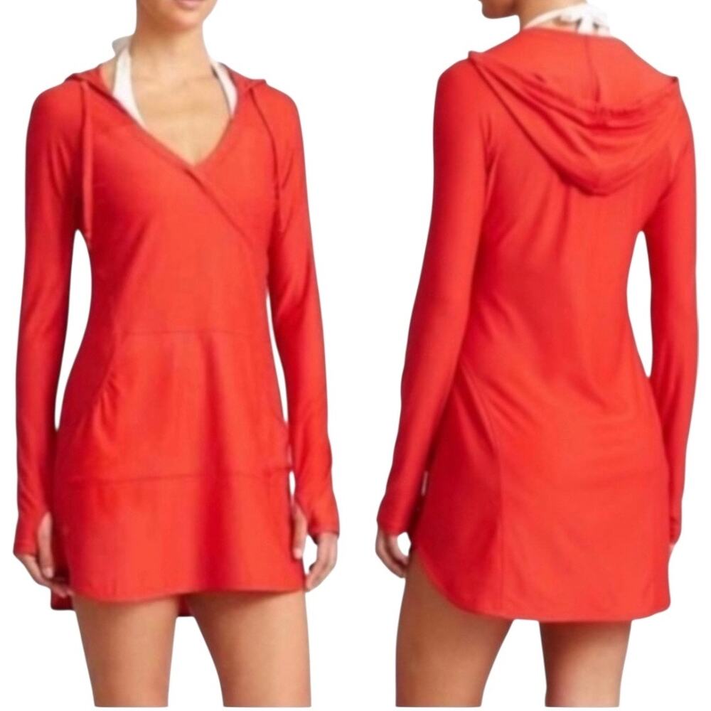 Athleta sz S Hooded sun safe Swim Coverup
